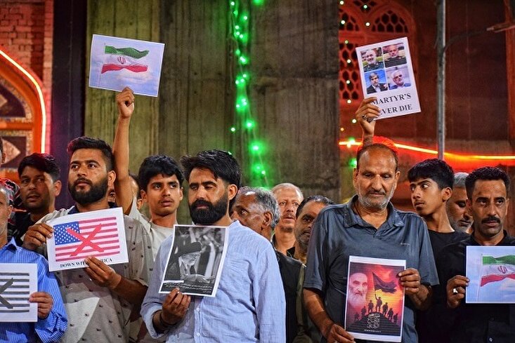 Fotos: Kaschmir verurteilt brutalen zionistischen Angriff auf den Iran