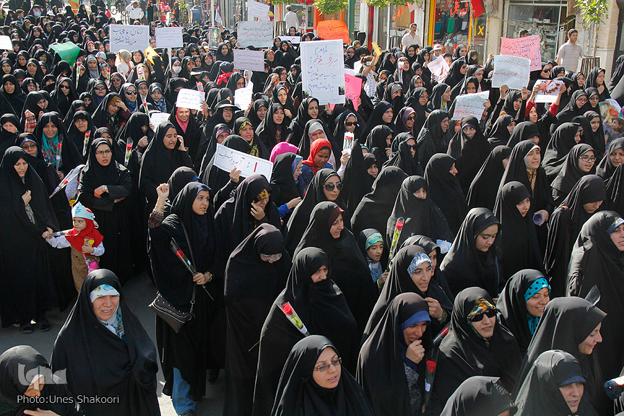 راهپیمایی روز ملی عفاف و حجاب در زنجان