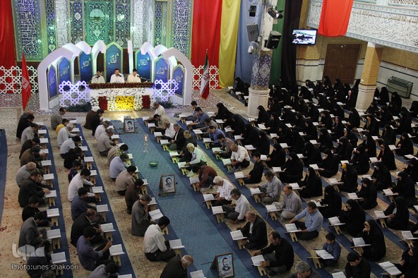 جمع‌خوانی قرآن کریم در حسینیه اعظم زنجان
