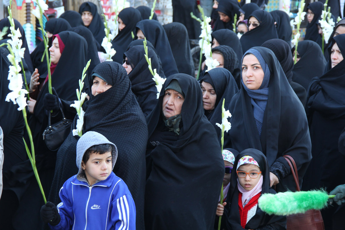 برگزاری دسته عزاداری ایام فاطمیه در زنجان