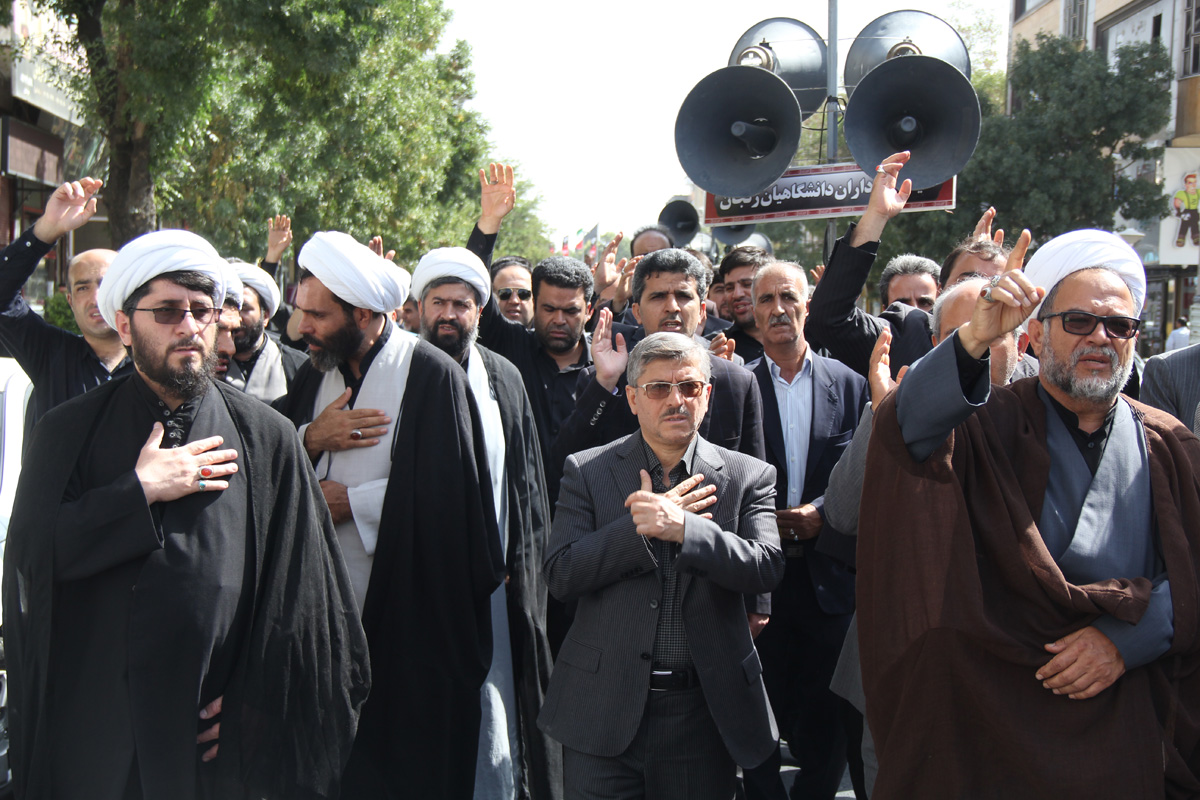 برگزاری دسته دانشگاهیان علوم پزشکی زنجان