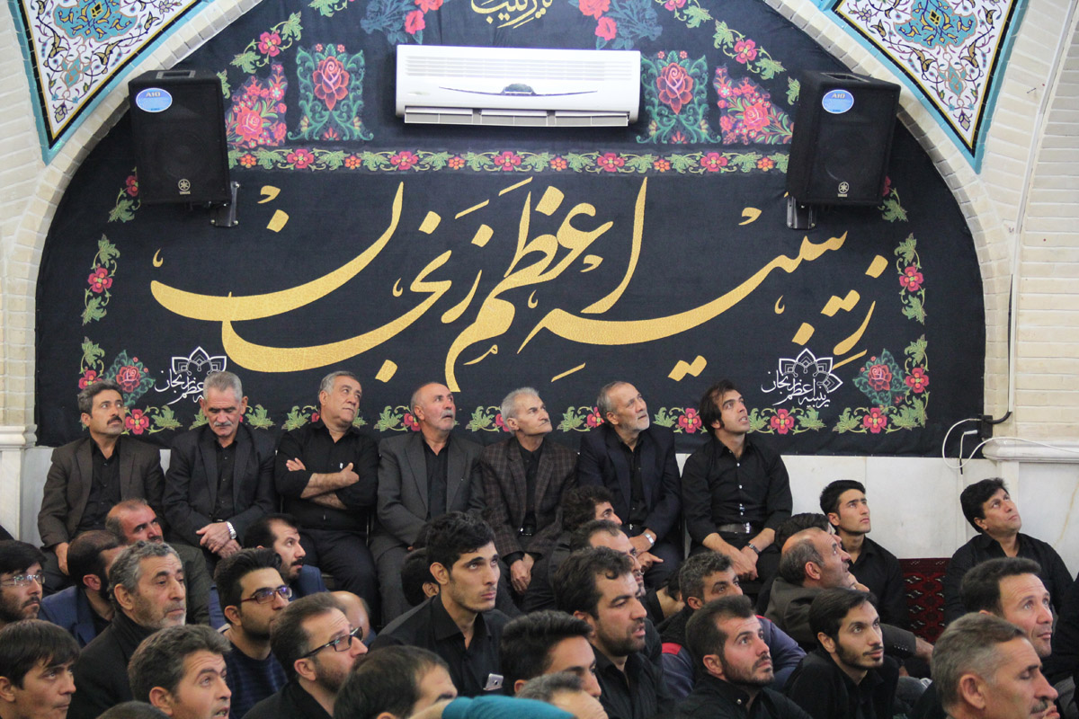 عزاداری عاشقان حسینی در زینبیه اعظم زنجان