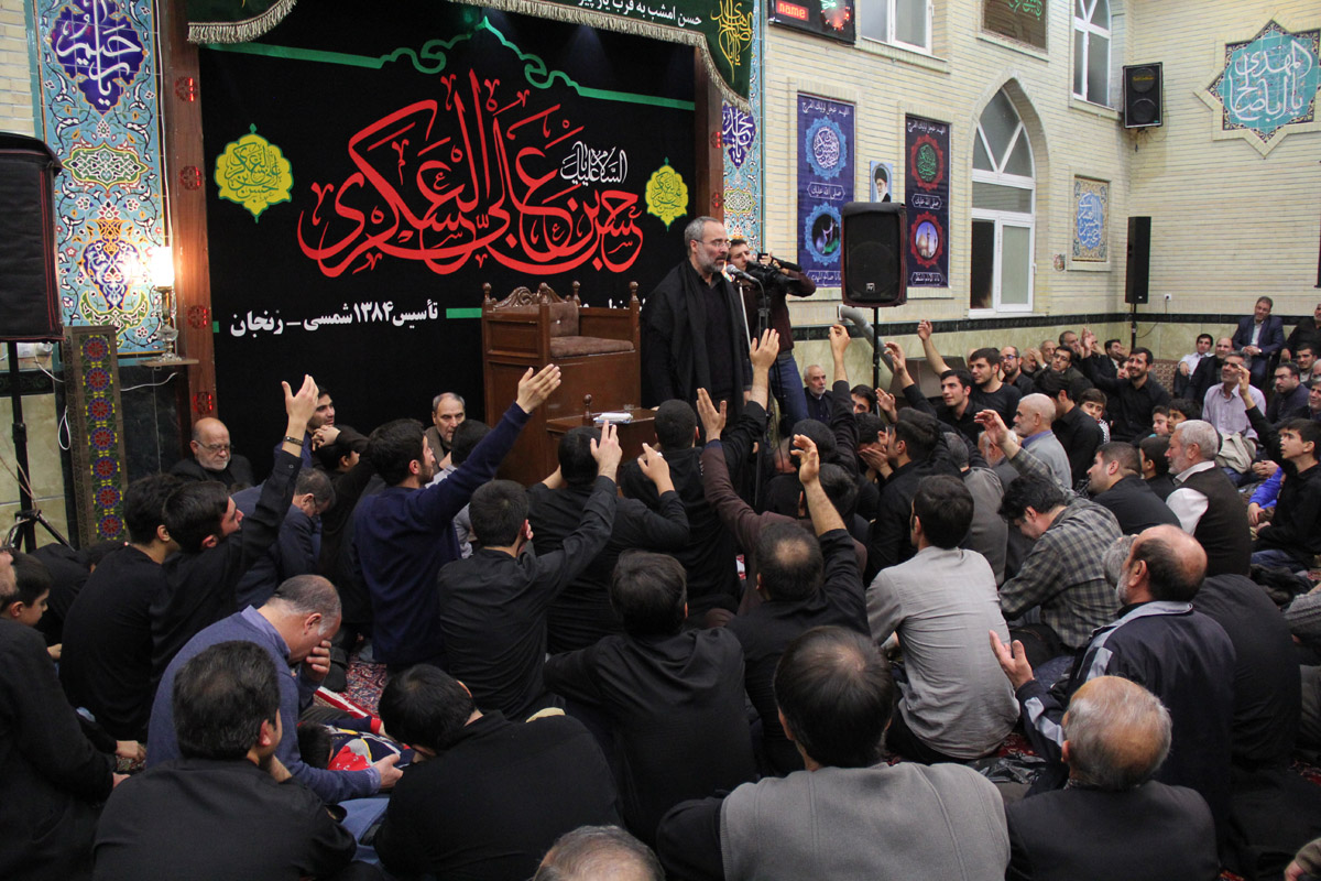 سوگواری شب شهادت امام حسن عسگری(ع) در زنجان