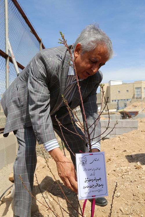 نهال‌های مهربانی در محوطه کلینیک تخصصی مهرانه غرس شد