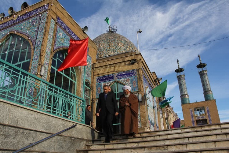 غبارروبی امامزاده سید ابراهیم(ع) زنجان از قاب دوربین