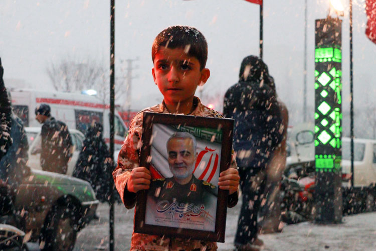 حسینیه عاشقان ثارالله زنجان در سوگ سردار دل‌ها