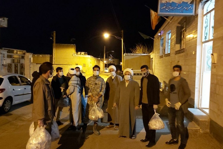 عکس | ضدعفونی معابر و تولید ماسک در صائین‌قلعه