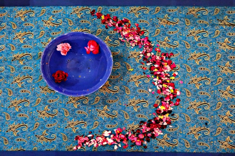 تلاوت آیه‌های نور در حسینیه اعظم زنجان