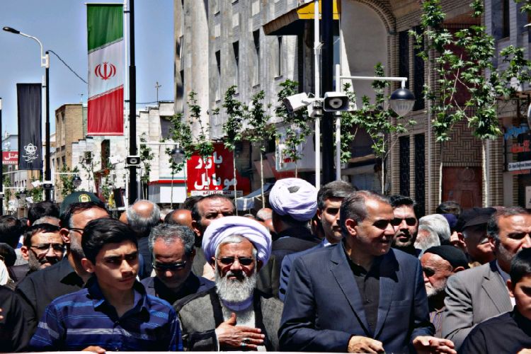 عزاداری دسته حسینیه اعظم زنجان به مناسب رحلت بنیانگذار انقلاب