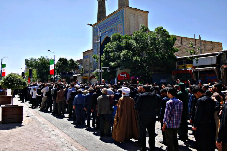 عزاداری دسته حسینیه اعظم زنجان به مناسب رحلت بنیانگذار انقلاب