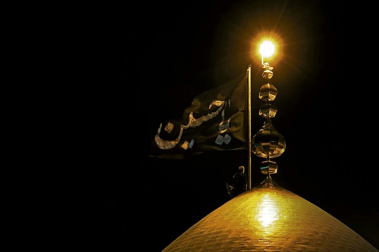 پرچم حسینیه اعظم زنجان به رنگ مشکی درآمد