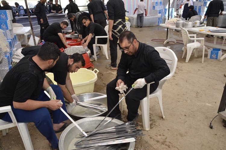 حال و هوای موکب حسینیه اعظم زنجان در سامرا