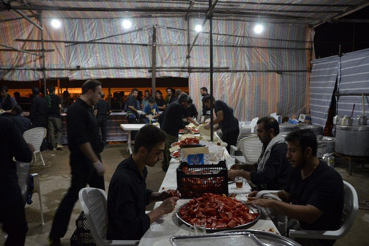 حال و هوای موکب حسینیه اعظم زنجان در سامرا