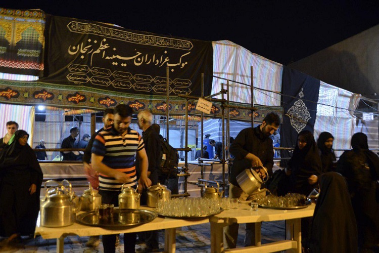 حال و هوای موکب حسینیه اعظم زنجان در سامرا