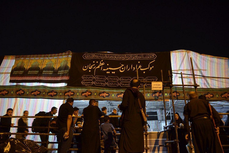 حال و هوای موکب حسینیه اعظم زنجان در سامرا