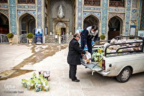 کلیپ | ضیافت همدلی در حرم قیدار نبی(ع)