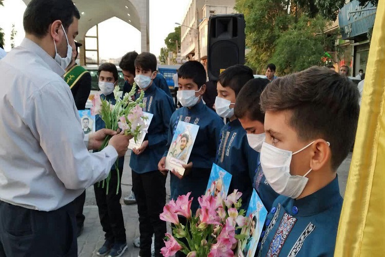 جشن میلاد امام رضا(ع) یا حضور خادمان مسجد جمکران در زنجان