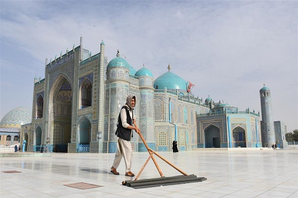 بازگشایی مسجد کبود مزار شریف پس از 5 ماه