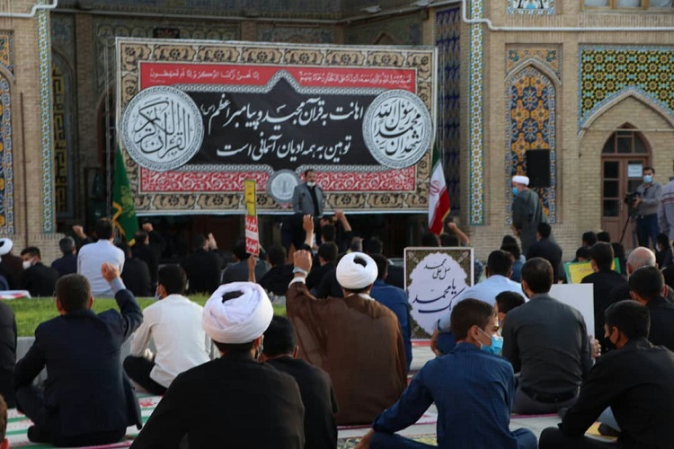 تجمع زنجانی‌ها در محکومیت توهین به مقدسات مسلمانان + عکس