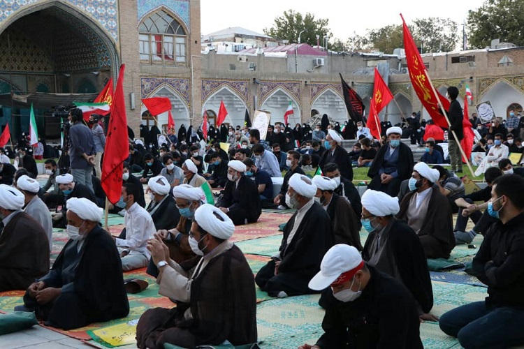 تجمع زنجانی‌ها در محکومیت توهین به مقدسات مسلمانان + عکس