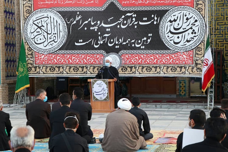 تجمع زنجانی‌ها در محکومیت توهین به مقدسات مسلمانان + عکس