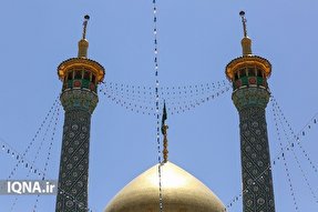 عکس| فضاسازی حرم حضرت معصومه(س) به مناسبت دهه کرامت