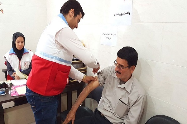 تزريق واکسن حجاج زنجانی