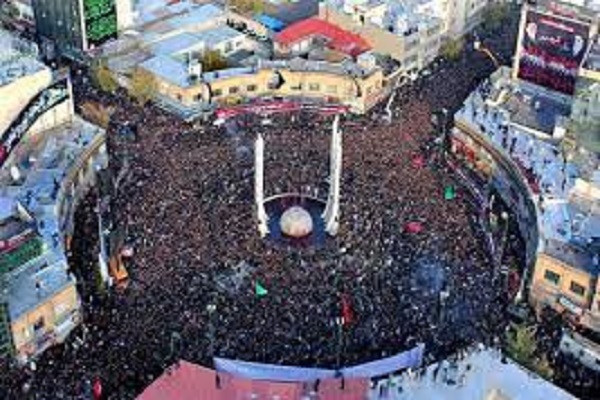 آغاز حرکت دسته عزاداری حسینیه اعظم زنجان