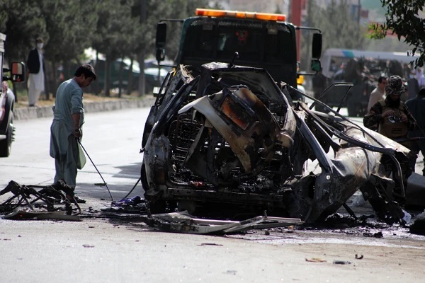 انفجار اتوبوس حامل کارمندان در مزار شریف