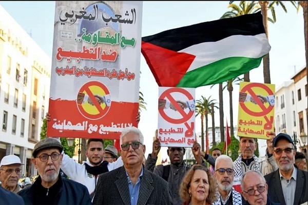 تظاهرات مراکشی‌ها در مخالفت با عادی‌سازی روابط با رژیم صهیونیستی