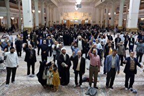 عکس | مراسم شکرانه حمله ایران به رژیم جعلی صهیونیستی در حرم بانوی کرامت