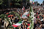 مراسم تشییع و بدرقه شهید «بهروز قدیمی» در زنجان‌