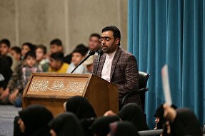 فیلم | تلاوت «پورکویر» در دیدار خانواده‌ شهدای امنیت با رهبر معظم انقلاب
