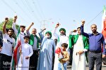 عکس | مشایه غدیر و حمایت مردم خوزستان از عملیات وعده صادق ۳