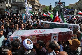 تشییع پیکر شهدای راه وطن در اهواز