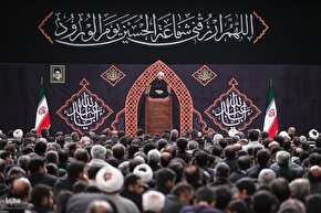 مراسم عزاداری شب هشتم محرم در حسینیه امام خمینی (ره)