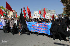 راهپیمایی نمازگزاران زنجانی علیه جنایات آل سعود