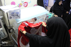 عیادت مجمع شیرخوارگان حسینی از کودکان بیمار