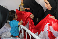 عیادت مجمع شیرخوارگان حسینی از کودکان بیمار