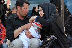 دسته بزرگ عزاداری حسینیه اعظم زنجان در روز تاسوعا