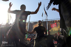 دسته بزرگ عزاداری حسینیه اعظم زنجان در روز تاسوعا