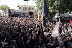 دسته بزرگ عزاداری حسینیه اعظم زنجان در روز تاسوعا