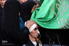 دسته بزرگ عزاداری حسینیه اعظم زنجان در روز تاسوعا