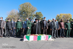 مراسم تشییع پیکر شهید منتجبی در زنجان