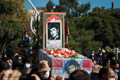 مراسم تشییع پیکر شهید منتجبی در زنجان