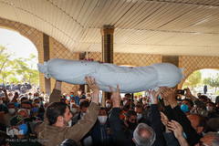 مراسم تشییع پیکر شهید منتجبی در زنجان