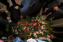 مراسم تشییع پیکر شهید منتجبی در زنجان