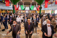 مراسم تحویل سال ۱۴۰۰ در حسینیه اعظم زنجان