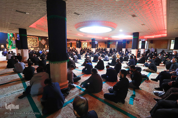 مراسم شب اربعین در حسینیه اعظم زنجان‎‎