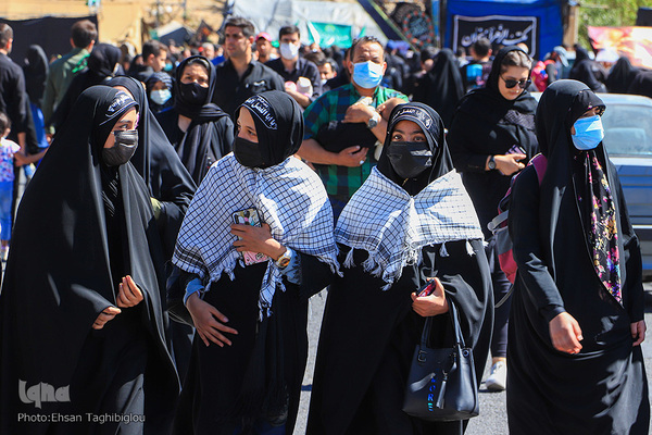 راهپیمایی جاماندگان اربعین در زنجان‎‎